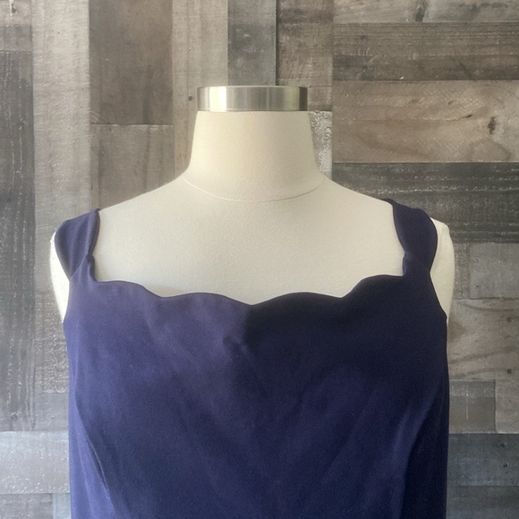 ModCloth navy fit and flare dress size 4xlarge garden party dark feminine witchy - Picture 3 of 11